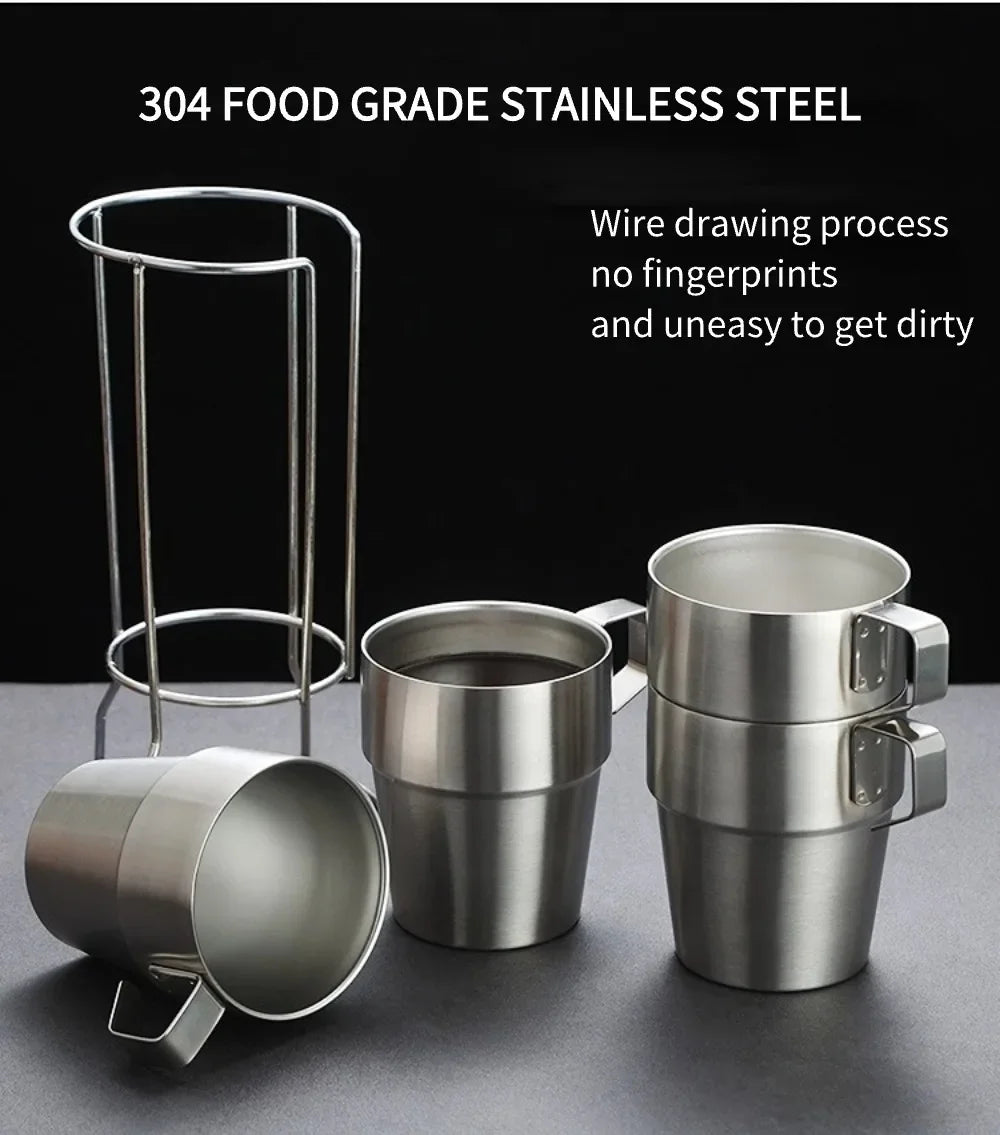Stackable Coffee Cup Set of 4/6