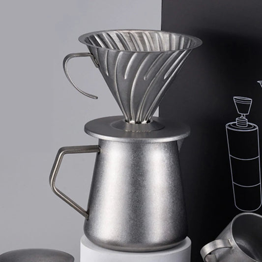 Pour-over Coffee filter and sharing pot set