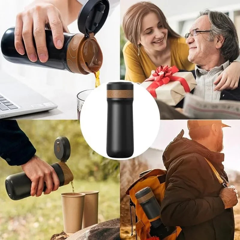 Portable French Press Coffee Maker for Outdoor Camping